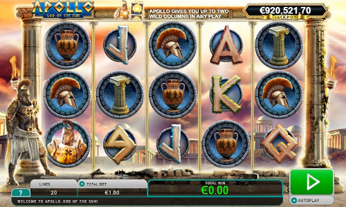 Игровой автомат Apollo God of the Sun - слот с большими выплатами в казино Вулкан Вегас