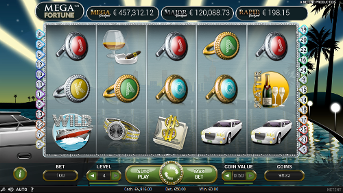 Игровой автомат Mega Fortune - мега призы и выигрыши в казино Вулкан 24